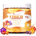 Migcopat 10G Fiber Gummies with Probiotics, Fiber Supplement with 30 Billion CFU Probiotics Blend, ACV, Vitamin C, Inulin - Support Digestive Health - No Sugar Added - Fruit Flavored - 90 Count