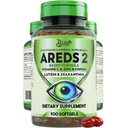 BLIVA AREDS 2 Eye Vitamins & Mineral Supplement - Lutein and Zeaxanthin, Vitamin C & E, Zinc & Copper - Healthy Eye Support Supplements - 100 Softgels