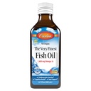 Carlson - The Very Finest Fish Oil, 1600 mg Omega-3s, Liquid Fish Oil Supplement, Norwegian Fish Oil, Wild-Caught, Sustainably Sourced Fish Oil Liquid, Just Peachie, 200 mL (6.7 Fl Oz)