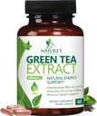 Green Tea Extract Capsules - 3X Strength Green Tea Extract 1000 mg Per Serving Pills with 45% EGCG & 98% Polyphenols for Natural Energy - Antioxidant Herbal Heart Support Supplement - 60 Capsules