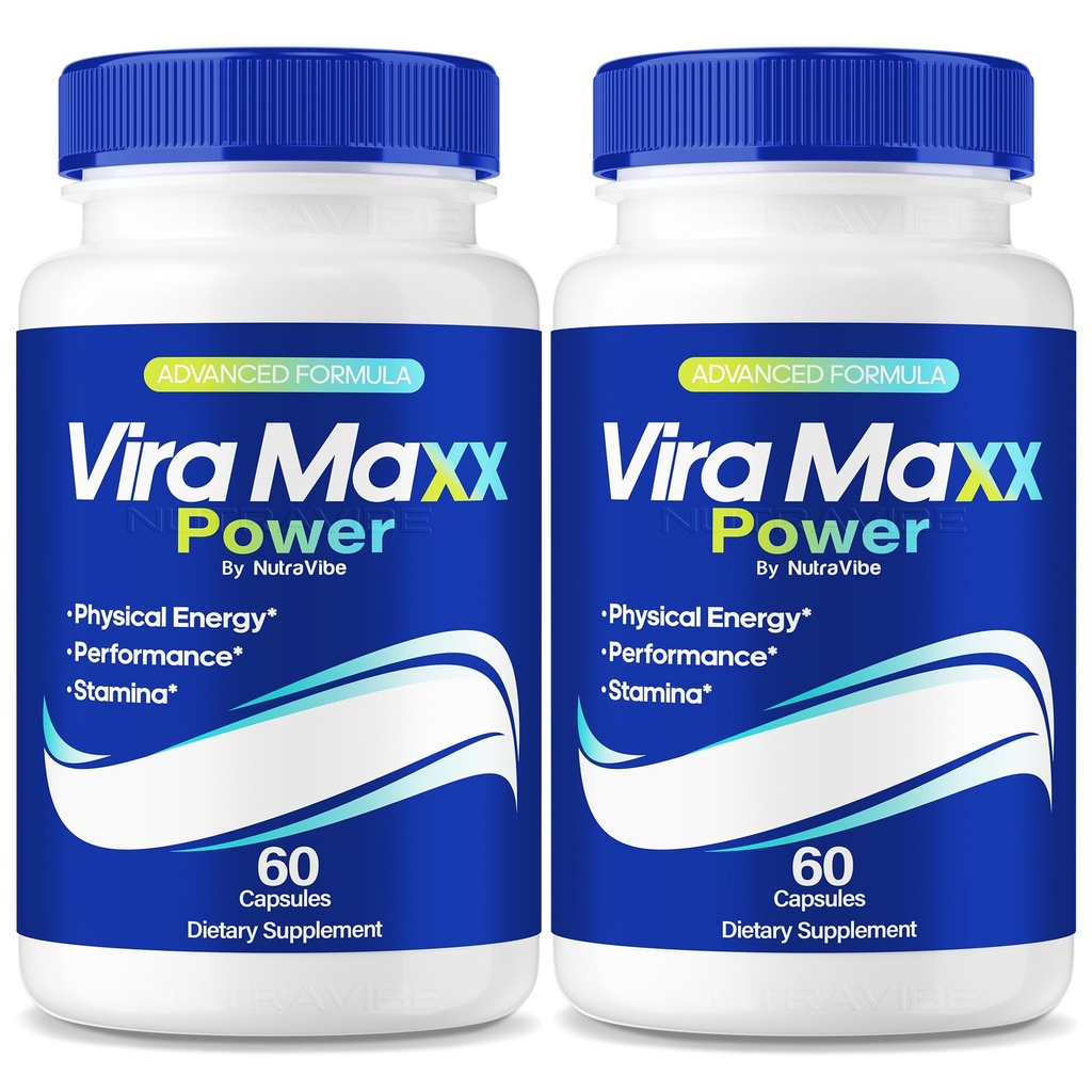 (2 Pack) Vira Maxx Power Capsules – ViraMaxx 1000mg Formula with a Natural Blend to Support Energy, Performance & Drive | Premium, Powerful Ingredients, ViraMaxxPower Pills (120 Capsules)
