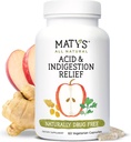 Matys Acid & Indigestion Relief Капсули, Безпечна Антакидна альтернатива для Occasional Acid Reflux & Heartburn, виготовлений з Apple Cider Vinegar, сої & клейковини Безкоштовні вегетаріанські капсули, 60 граф, 30 Сервінги