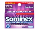 Sominex Nighttime Sleep-Aid Caplets, Maximum Strength, 16 ea by Sominex