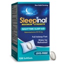 Sleepinal Maximum Strength Nighttime Sleep Aid, Diphenhydramine 50 mg, Dye-Free Soft Gels, Fall Asleep Fast, Non-Habit Forming Sleep Aids for Adults, 120 Count