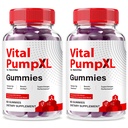 (2 Pack Vital Pump XL Testo Gummies, Official Vital Pump XL for Men, Testo Gummies for Performance, Stamina, and Energy, Premium VitalPump Gomitas Review (120 Gummies)