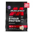 MuscleTech Platinum 8-Hour Protein Powder - 7 Premium Protein Sources with Whey & Casein Protein for Increased Lean Muscle, Strength & Improved Recovery - Vanilla Cake, 50 Servings