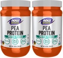 NOW Sports Nutrition, Pea Protein 24 g, Easily Digested, Unflavored Powder, 12-Ounce (Pack of 2)
