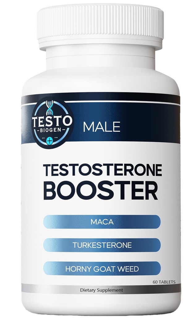 Testosterone Booster for Men (3rd Party Tested) Maca, H Goat Weed, Tongkat Ali, Tribulus - Stamina - Muscle Growth Testosterone Supplement for Men