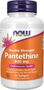 MAINTENANT Aliments suppléments, Pantethine (Coenzyme A Précurseur) 600 mg, double résistance, santé cardiovasculaire*, 60 softgels