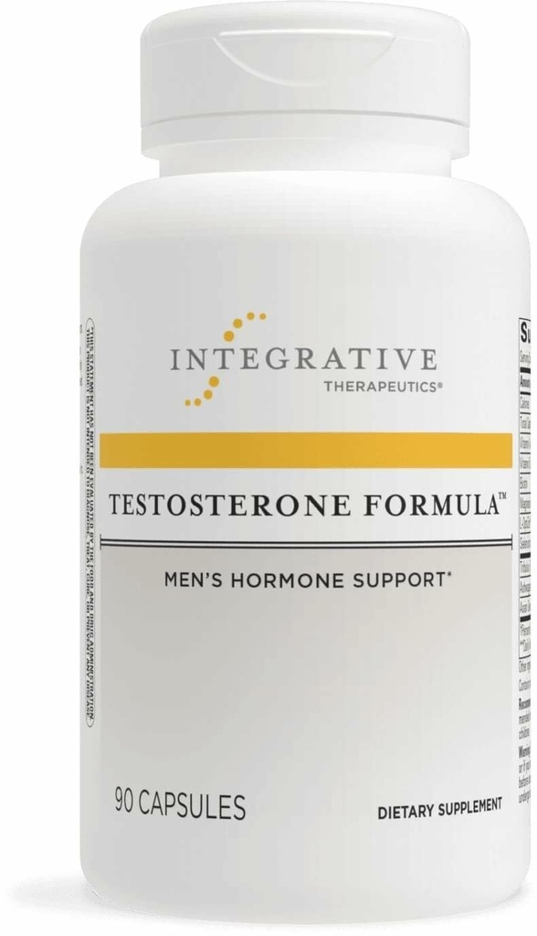 Integrative Therapeutics Testosterone Formula - Adult Health Supplement for Men's Health Support* - Male Health Supplement - Supports Active Lifestyles - Vegetarian - 90 Capsules (30 Servings)