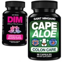 Aloe Vera Capsules Detox & Flush - with - DIM Supplement 300 mg - Hormone Balance for Women