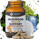 Mushroom Supplement Brain Підтримати Органічні Lions Mane, Кордипс, Ginkgo Leaf, Gotu Kola + Більш Натуральний трав'яні добавки (60 капсули)