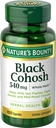 Nature's Bounty Black Cohosh Root Pillen und Kräuter Health Supplement, Natürliche Menopausal-Unterstützung, 540 mg, 100 Kapseln