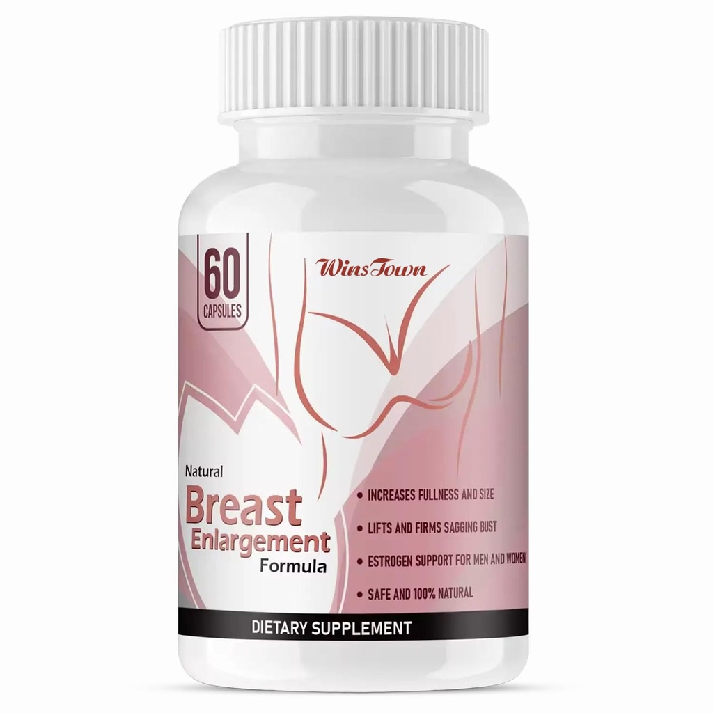 Breast Enhancement Capsule, Natural Herbal Estrogen Pills, Relieve PMS and Menopausal Discomfort, 60 Count
