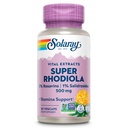 Solaray Super Rhodiola 500mg - Rhodiola Rosea Root Extract Supplement, Adaptogenic Herb Support for Focus, Stress, and Energy, Vegan Pills, Non-GMO - 60 Vegetarian Capsules