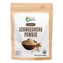 True Organic Ashwagandha Powder 16 oz – USDA Organic Ashwagandha Root Powder | Non-GMO, Gluten Free | Pure Withania Somnifera | Vegan Herbal Powder.