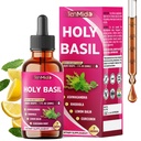7in1 Holy Basil Tincture with Ashwagandha, Rhodiola Rosea, Lemon Balm, Curcumin, Saffron, and Black Pepper - Support Relaxation - 30ml 1 Fl Oz