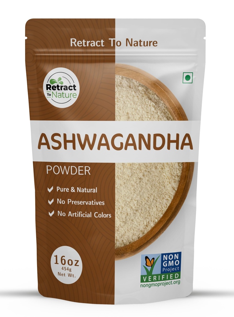 Ashwagandha Root Powder-16 oz, 100% Natural, Indian Ginseng, Withania Somnifera, Made from Himalayan Mountain Hill