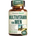 Vimerson Health Multivitamin for Men: Vitamins, Minerals and Bioavailable D3 for Focus and Energy Support – Daily Mens Multivitamins and Multiminerals – 60 Liquid Capsules
