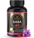GOLDEN SAFFRON - GABA + Saffron Extract Supplemento - Unico e potente supplemento non OGM per la promozione del relax, sonno riposante e Mood Support - Made in the USA with No Aggiunto Sugar