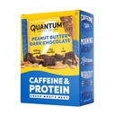 Quantum Energy Square: Energy Bar with Caffeine & 10g Protein. Delicious Healthy Snack On The Go. (Vegan, Gluten-free, Soy-free, Dairy-free) (Peanut Butter Dark Chocolate)