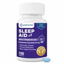 WELMATE - Nighttime Sleep Aid - Doxylamine Succinate 25 mg - for Adults & Children 12+ - 100 Tablets