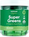 Nutricost Organic Super Greens (Unflavored) 20 Stickpacks - Gluten-Free, Non-GMO