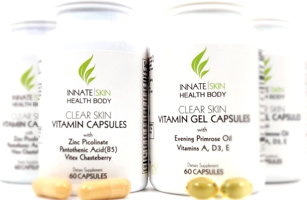 Clear Skin Acne Vitamin System tención 20 Antioxidantes, Botánicos &amp; Minerales