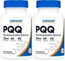 Nutricost PQQ (Pyrroloquinoline Quinone) 20mg, 60 Capsules - Vegetarian Capsules, Non-GMO, Gluten Free (Pack of 2)