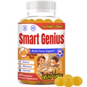 Smart Genius Omega 3 for Kids Focus and Attention Supplements, Kids Vitamin Gummies, Focus Supplement for Kids, Brain Support Teen Vitamin- 60 Gummy