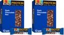 KIND Protein Bars, Dark Chocolate Nut, Healthy Snacks, Gluten Free, 12g Protein, 12 Count (Pack of 2)