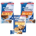 Pure Protein Bars, High Protein, Nutritious Snacks to Support Energy, Low Sugar, Gluten Free, Peanut Butter Lovers Variety Pack, 1.76 oz, Pack of 18