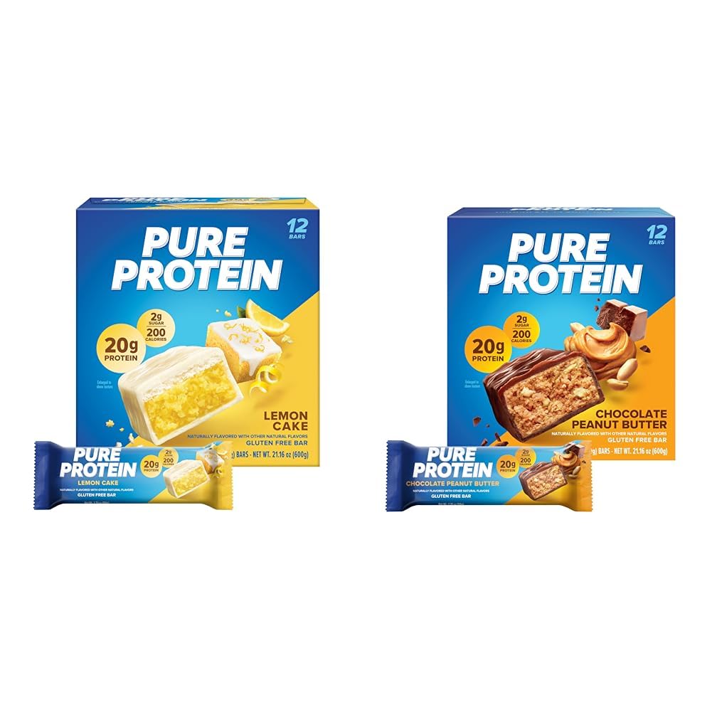 Pure Protein Bars, High Protein, Nutritious Snacks to Support Energy & Bars, High Protein, Nutritious Snacks to Support Energy