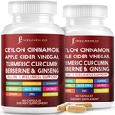 Ceylon Cinnamon, Turmeric, ACV, Ginseng, Aloe Vera, Berberine Plus Banaba, Ginger Root - 120 Capsules