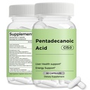 Pentadecanoic Acid, C15:0 Supplement, Supports Metabolic and Mitochondrial Health. Sourced from High-Altitude Goat Milk - 60 Capsules