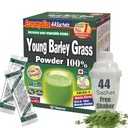 Yamamoto Kanpoh YAMAKAN Young Barley Grass Powder, Grass Juice for Gut Health & Vitality, Rich in Vitamins & Minerals for Women & Men, Super Greens Powder, Non GMO, Gluten-Free & Vegan, 44 Count