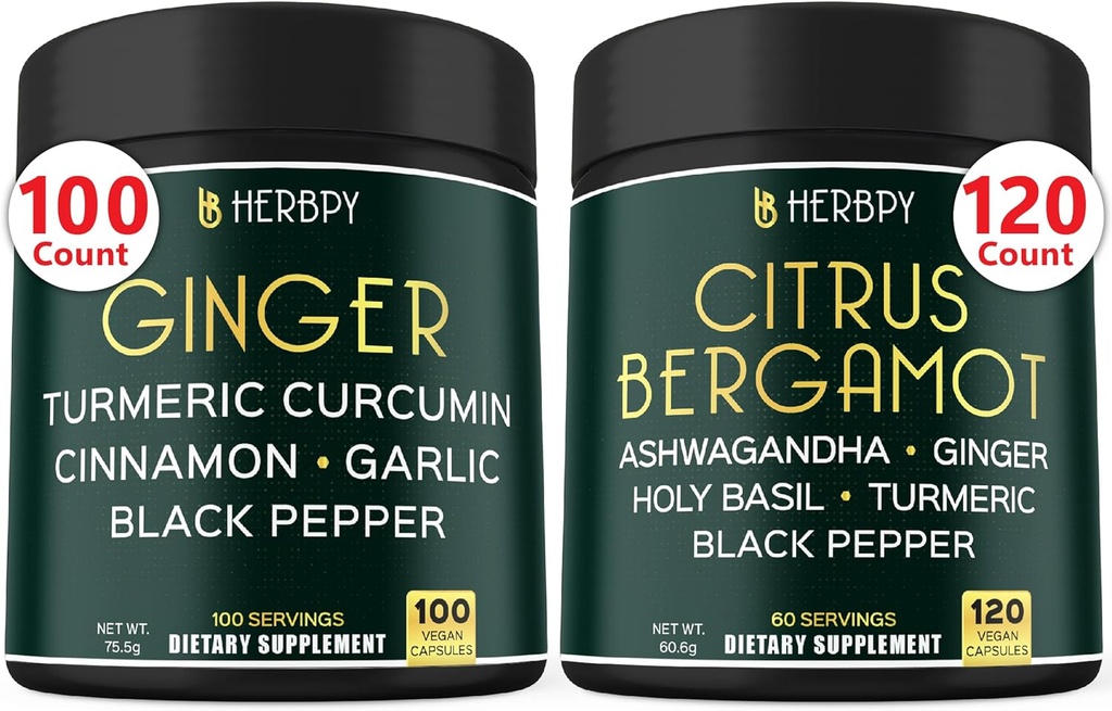 Bundle 5in1 Ginger Supplement & 6in1 Citrus Bergamot Supplement