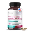 Myo-Inositol + D-Chiro Inositol Supplement – 12-in-1 Formula with Berberine, Cinnamon, Bitter Melon – 180 Capsules – Non-GMO, Gluten-Free