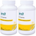 Klaire Labs SFI Health L-Lysine - 500 Milligrams Essential Amino Acid Support for Immune Health & Collagen Formation, Hypoallergenic & Dairy-Free (100 Capsules) (Pack of 2)