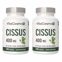 Cissus Quadrangularis with 50% Ketosterones, 400 mg 240 Veggie Capsules 100% Vegetarian, Non-GMO & Gluten Free - 240 Count Pack of 2
