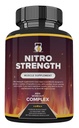 Nitro Strength Muscle Supplement, Nitro Strength Pills for Men Workout Complex 90 Caps