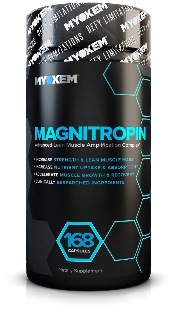 – Magnitropin – Advanced Lean Muscle Complex – Increase Strength, Muscle Mass, Growth, Recovery and Nutrient Absorption – 168 Capsules