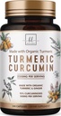 Turmeric Curcumin Supplement with 95% Curcuminoids, Organic Turmeric & Ginger 1750mg, BioPerine Black Pepper for Best Absorption, Nature's Vegan Joint Support, Non-GMO, Bottled in USA - 240 Capsules