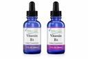 HoneyCombs Vitamin B1 & B5 Liquid Drops Bundle – B Complex Thiamine + Pantothenic Acid Supplement – Fast Absorption Liquid Vitamins – Alcohol-Free, 1 Fl Oz Each (2 Pack), Made in USA