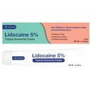 WELMATE 5% Lidocaine Cream for Hemorrhoids – Maximum Strength Numbing Cream, Fast-Acting Anorectal Relief, Non-Greasy, Unscented, Child Resistant Cap, 1 oz (30g)