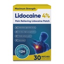 4% Lidocaine Pain Relief Patches – Maximum OTC Strength, Fast-Acting Targeted Relief, for Muscle & Joint Discomfort, 30 Count-0331