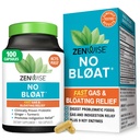 Zenwise Health No Bloat Digestive Enzymes for Gut Health, Gas & Bloating Relief - Multi Enzymes Digestion Supplement with Probiotics, Ginger, Turmeric Dandelion & Lactase - Men & Women - 100 Count