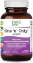 PURE ESENCE LABS One N Numai Multivitamine pentru femei, Natural One pe zi Suplimentul Herbal cu vitamina D3, B12, și Biotin cu alimente întregi, 30 comprimate