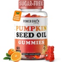 Sugar-Free Pumpkin Seed Gummies – 4000mg/Serving – Hair Growth, Youthful Skin & Prostate Support – Immune & Urinary Tract Support-Natural Source of Essential Fatty Acids