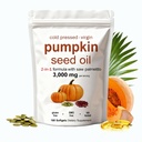 Pumpkin Seed Oil - Pumpkin Seed Oil Capsules with Saw Palmetto | 3000mg - Cold Pressed | Non-GMO - 180 Softgels